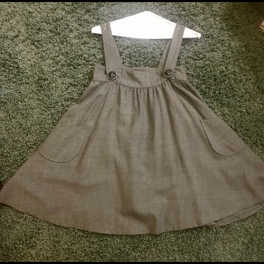Ivy Babydoll 100% Wool Gray Dress Sz Small